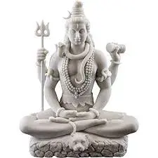 Marble Gray Shiva Statue
